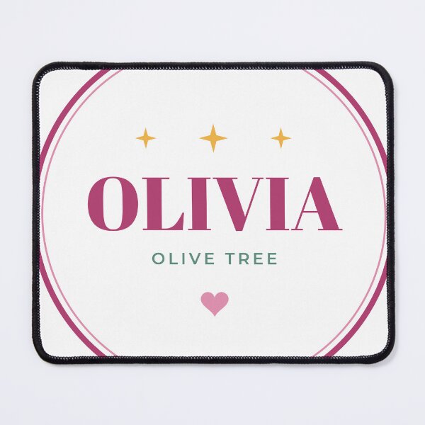 Item preview, Olivia Meaning Olive Tree – Cute Badge Name Design designed and sold by chessnegocios.