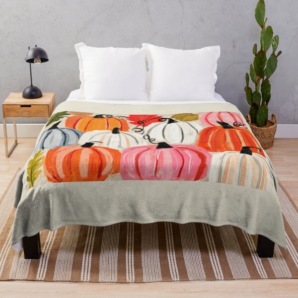 Item preview, Vibrant Autumn Pumpkins in Warm Seasonal Colors with Playful Brushstrokes and Lively Textured Energy designed and sold by OlfactoART Studio.