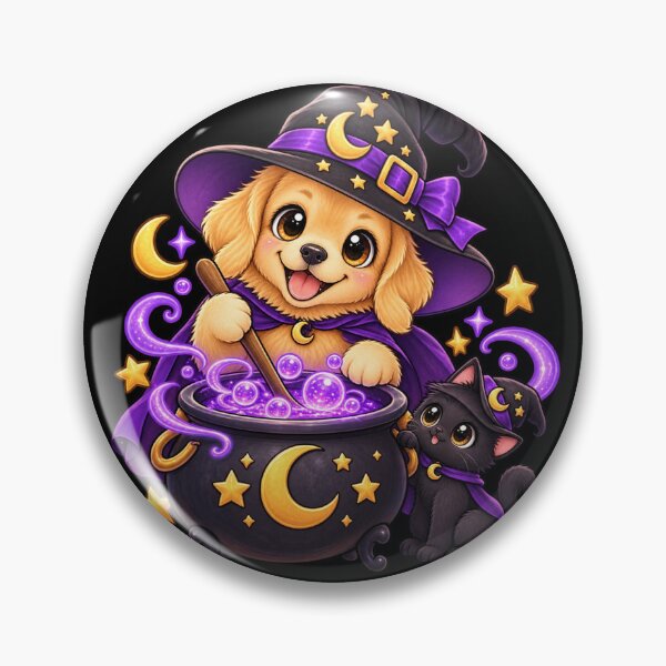 Item preview, Golden Retriever Witch —  Magic Potion designed and sold by CreationbyVona.