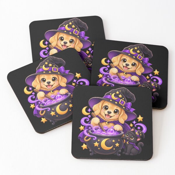 Item preview, Golden Retriever Witch —  Magic Potion designed and sold by CreationbyVona.