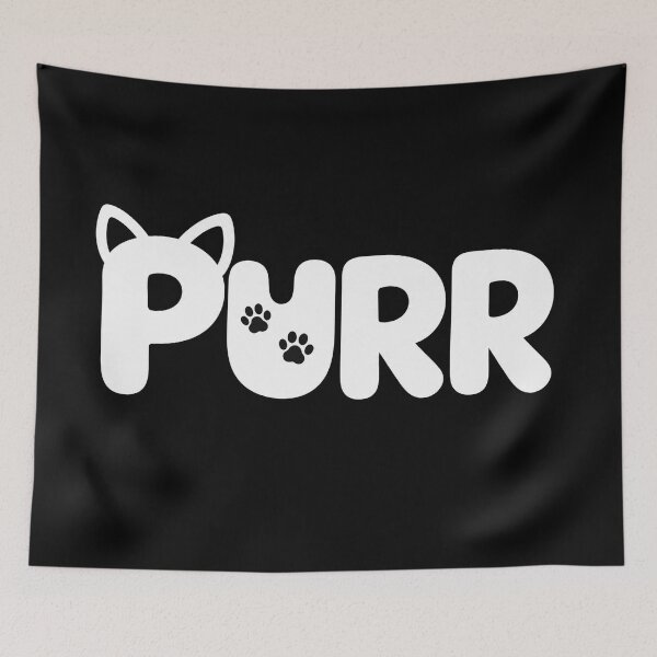 Item preview, Cute Cat Paws Purr Text Art    designed and sold by Owcomm.