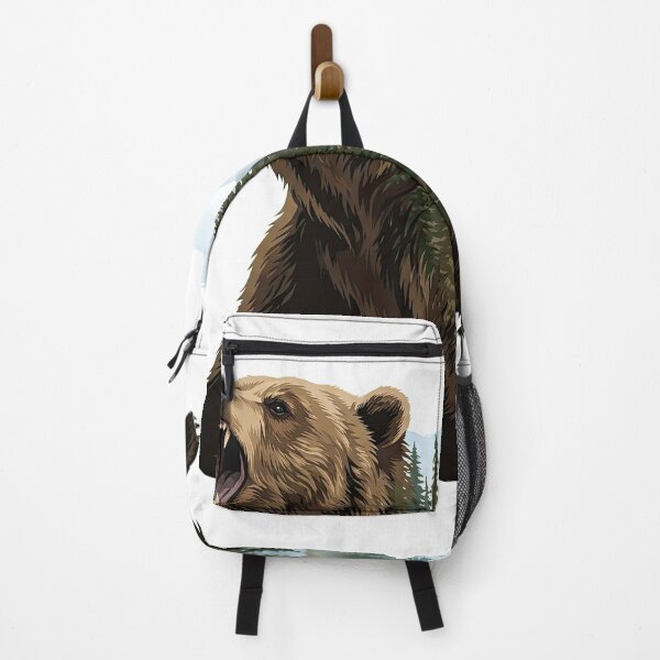 Item preview, Roaring Grizzly Bear Forest Double Exposure Artwork designed and sold by Rahat3344.
