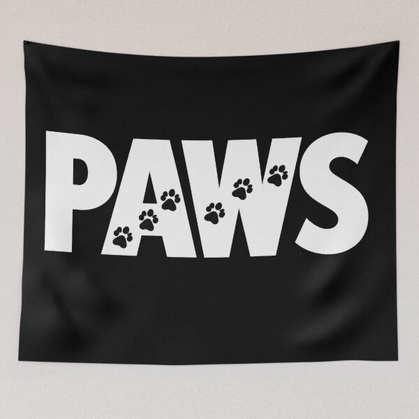Item preview, Cute Dog Paws Word Graphic designed and sold by Owcomm.