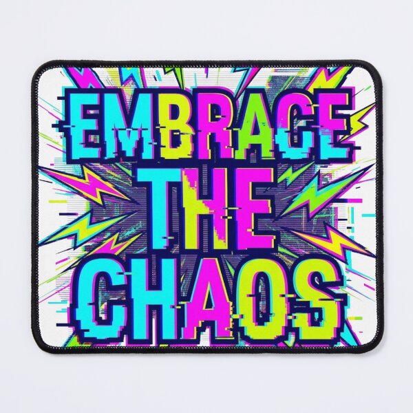 Item preview, Embrace The Chaos Retro Glitch Core Art designed and sold by Sanan Israyilli.