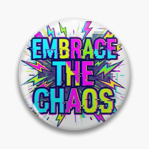 Item preview, Embrace The Chaos Retro Glitch Core Art designed and sold by Sanan Israyilli.