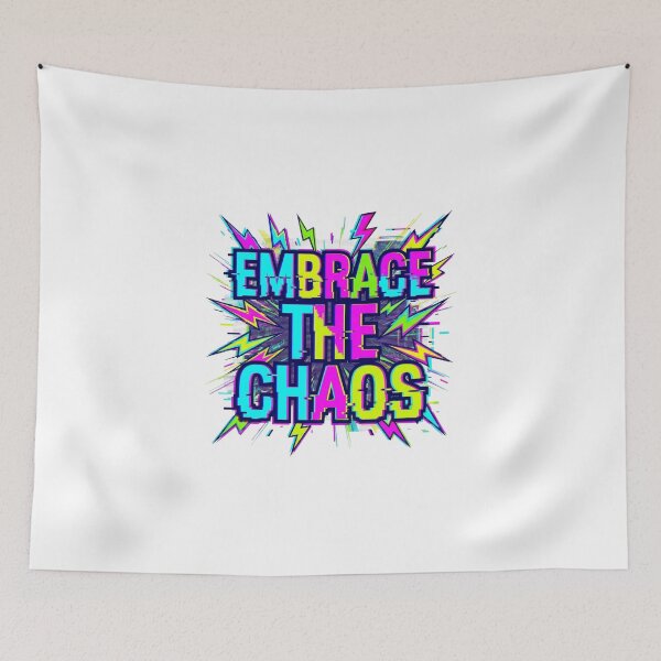 Item preview, Embrace The Chaos Retro Glitch Core Art designed and sold by Sanan Israyilli.