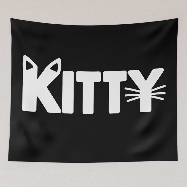 Item preview, Cute Black And White Kitty Cat Word designed and sold by Owcomm.