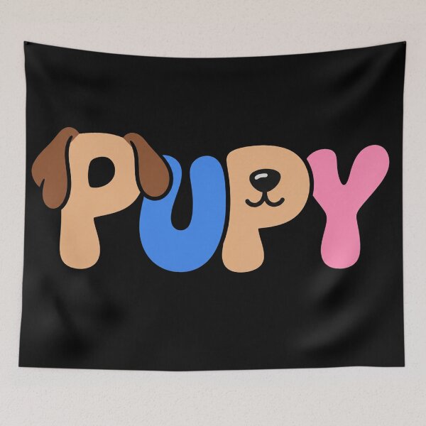 Item preview, Cute Puppy Letters Colorful Dog Art    designed and sold by Owcomm.