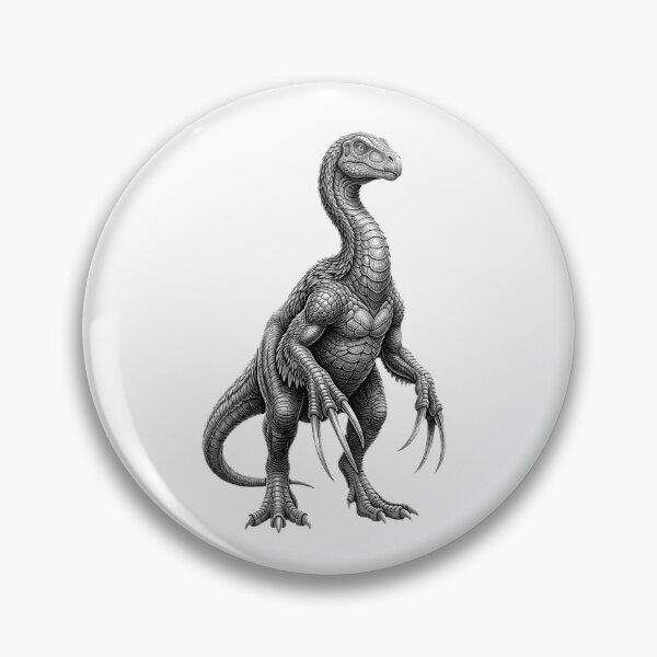 Item preview, Therezinosaurus -Detailed Black and White designed and sold by Minimalisticaly.