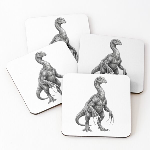 Item preview, Therezinosaurus -Detailed Black and White designed and sold by Minimalisticaly.
