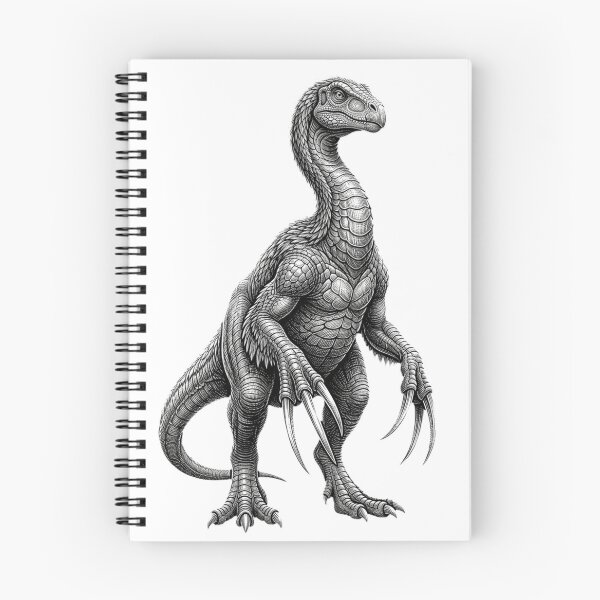 Item preview, Therezinosaurus -Detailed Black and White designed and sold by Minimalisticaly.