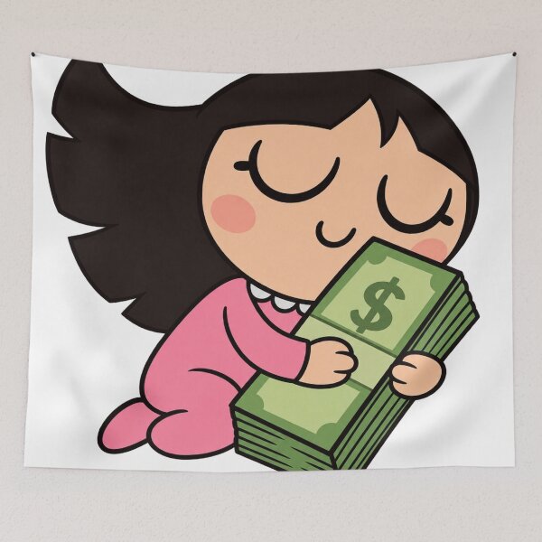 Item preview, Kawaii | Powerpuff Girl with Money  designed and sold by Alyssa Kindick.
