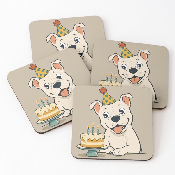 Item preview, American Pit Bull Terrier Happy Birthday designed and sold by Ghost on Toast.