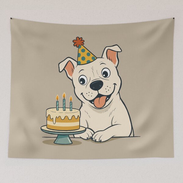 Item preview, American Pit Bull Terrier Happy Birthday designed and sold by Ghost on Toast.