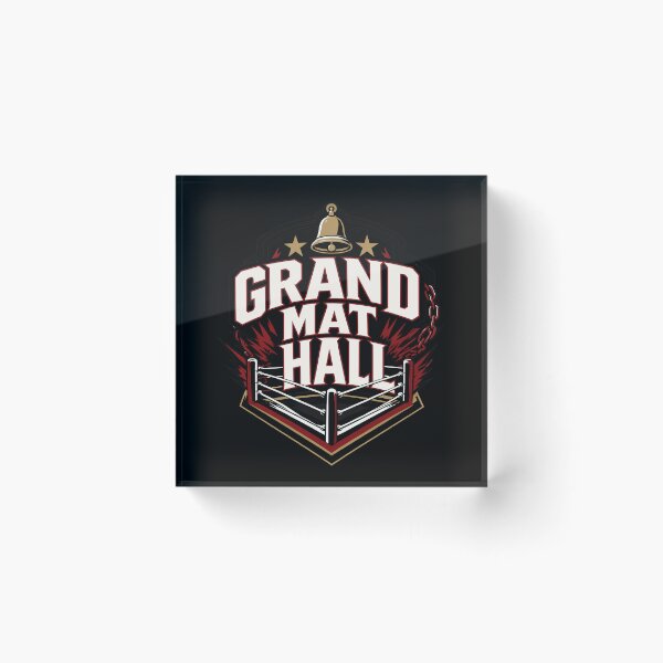 Item preview, Grand Mat Hall Professional Wrestling Arena Logo designed and sold by Dogy Corgi.