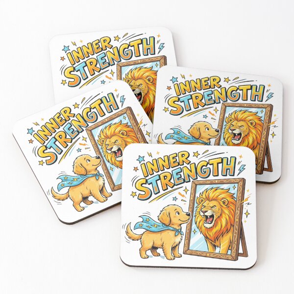 Item preview, Inner Strength Puppy Lion Mirror Art designed and sold by Sanan Israyilli.