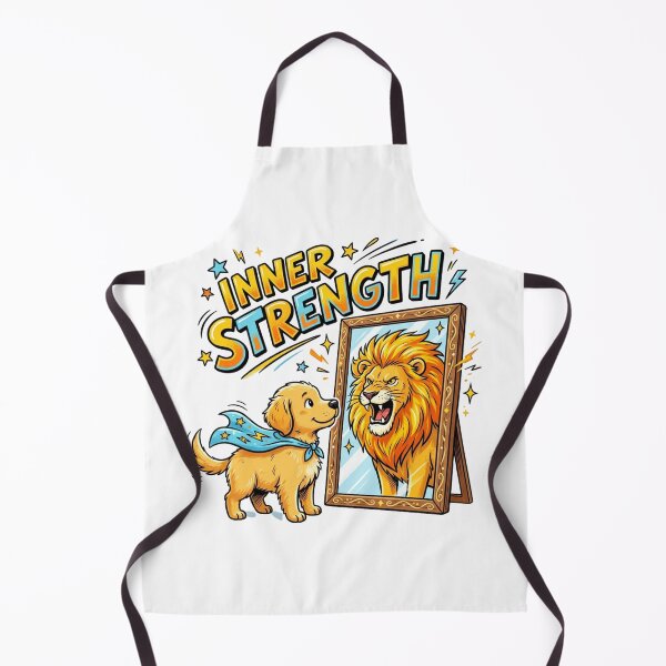 Item preview, Inner Strength Puppy Lion Mirror Art designed and sold by Sanan Israyilli.