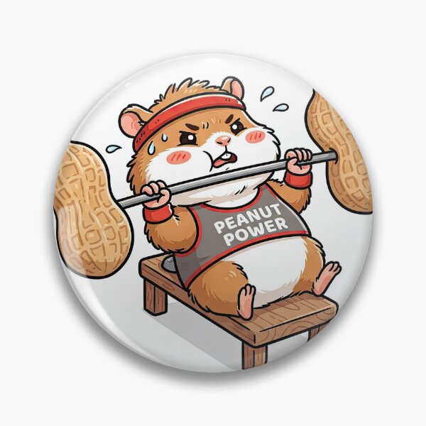 Item preview, Funny Hamster Bench Pressing Peanut Barbell Workout designed and sold by Rahat3344.