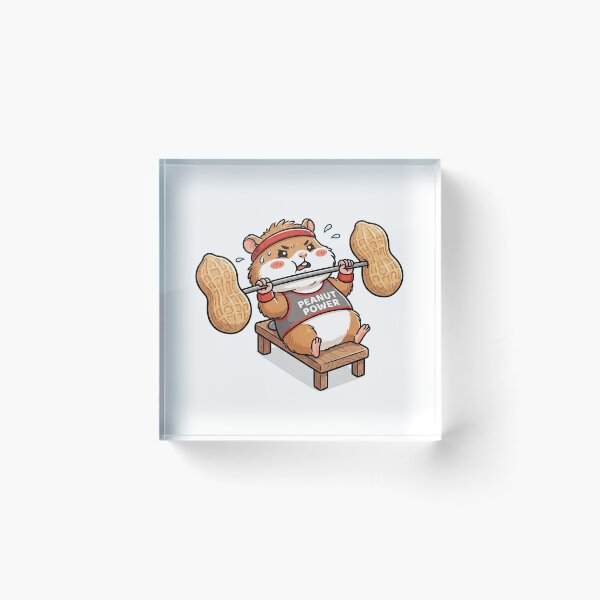 Item preview, Funny Hamster Bench Pressing Peanut Barbell Workout designed and sold by Rahat3344.