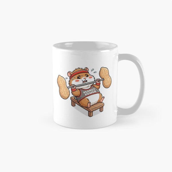 Item preview, Funny Hamster Bench Pressing Peanut Barbell Workout designed and sold by Rahat3344.