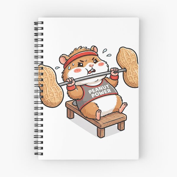 Item preview, Funny Hamster Bench Pressing Peanut Barbell Workout designed and sold by Rahat3344.