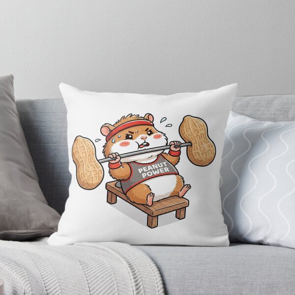 Item preview, Funny Hamster Bench Pressing Peanut Barbell Workout designed and sold by Rahat3344.