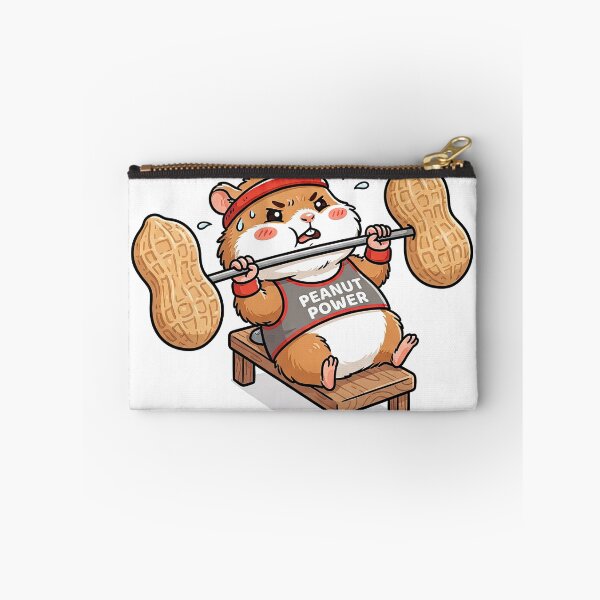 Item preview, Funny Hamster Bench Pressing Peanut Barbell Workout designed and sold by Rahat3344.
