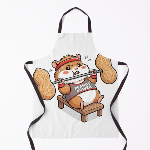 Item preview, Funny Hamster Bench Pressing Peanut Barbell Workout designed and sold by Rahat3344.