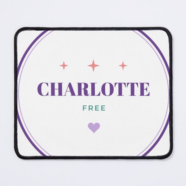 Item preview, Charlotte Meaning Free – Cute Badge Name Design designed and sold by chessnegocios.