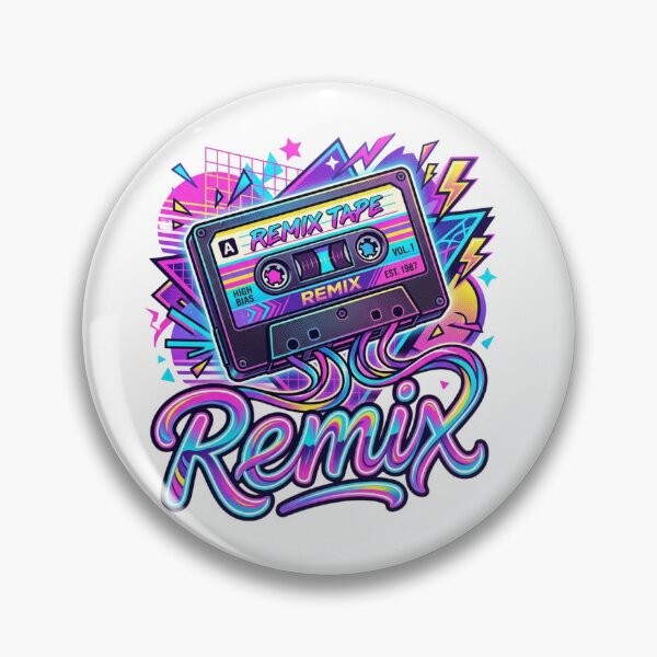 Item preview, Retro Remix Cassette Tape Synthwave Art designed and sold by Sanan Israyilli.