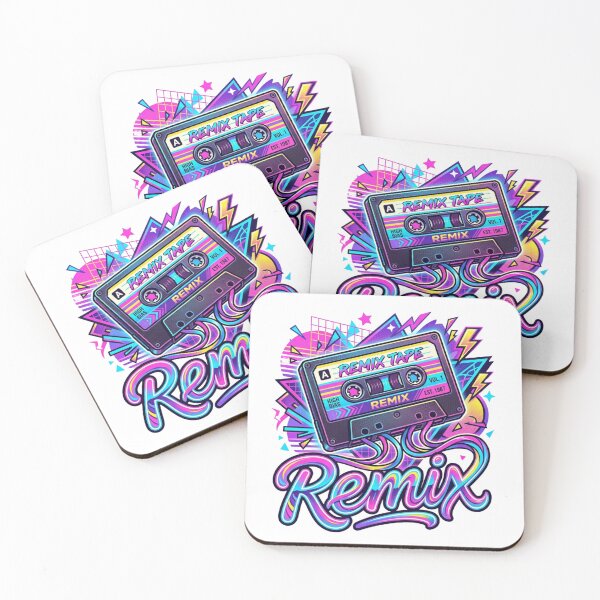 Item preview, Retro Remix Cassette Tape Synthwave Art designed and sold by Sanan Israyilli.