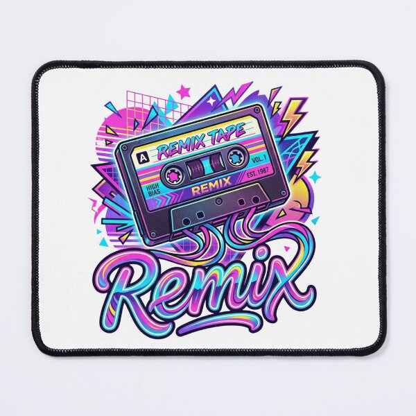 Item preview, Retro Remix Cassette Tape Synthwave Art designed and sold by Sanan Israyilli.