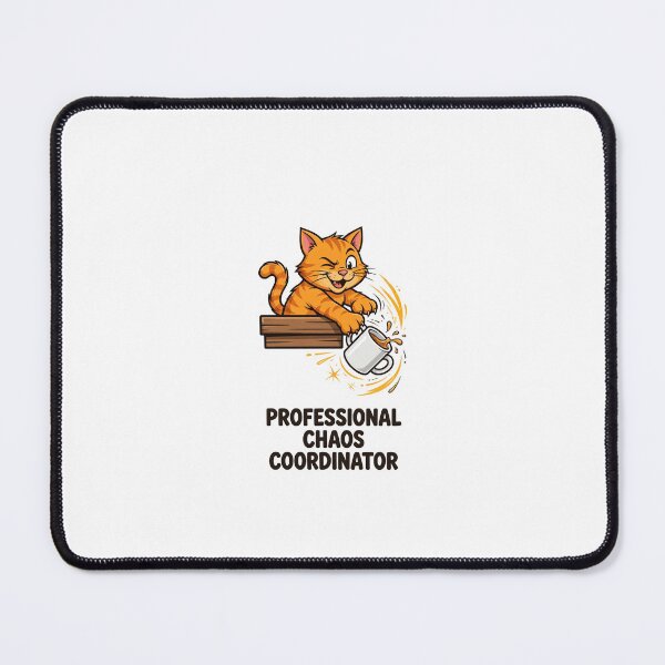 Item preview, Professional Chaos Coordinator Funny Cat T-Shirt designed and sold by Worn and Witty.