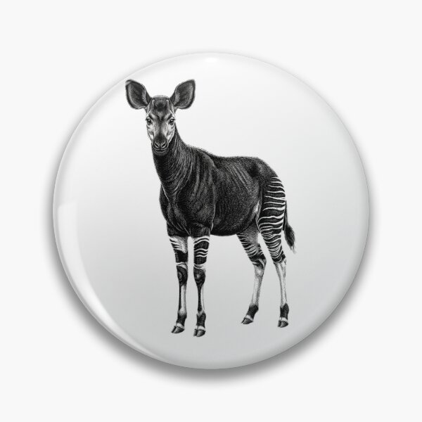 Item preview, Okapi - Realistic Black and White designed and sold by Minimalisticaly.