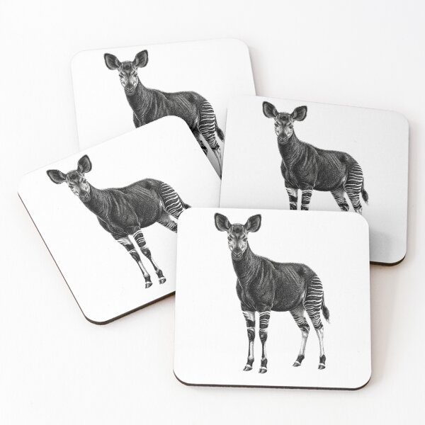 Item preview, Okapi - Realistic Black and White designed and sold by Minimalisticaly.