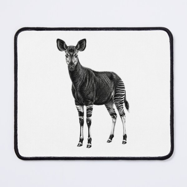 Item preview, Okapi - Realistic Black and White designed and sold by Minimalisticaly.