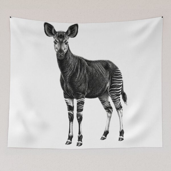 Item preview, Okapi - Realistic Black and White designed and sold by Minimalisticaly.