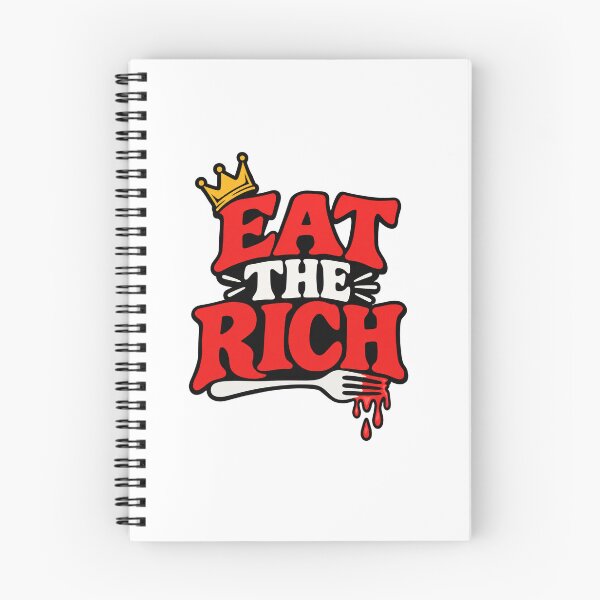 Item preview, Eat The Rich Crown Fork Quote designed and sold by Owcomm.