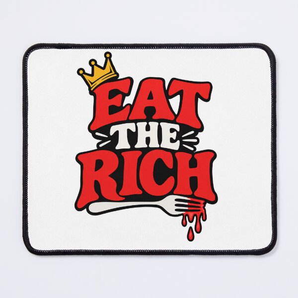 Item preview, Eat The Rich Crown Fork Quote designed and sold by Owcomm.
