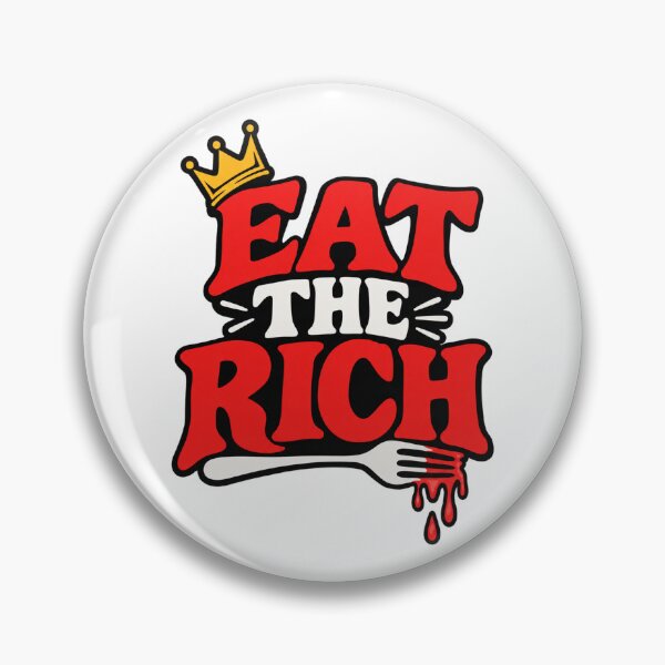 Item preview, Eat The Rich Crown Fork Quote designed and sold by Owcomm.