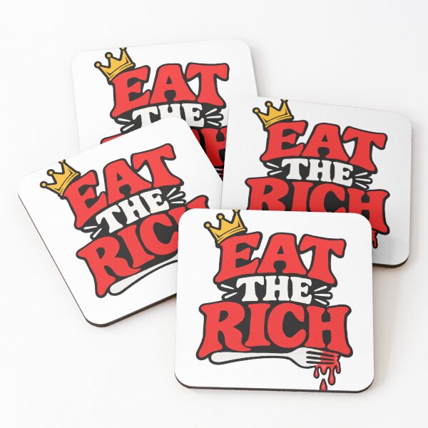 Item preview, Eat The Rich Crown Fork Quote designed and sold by Owcomm.