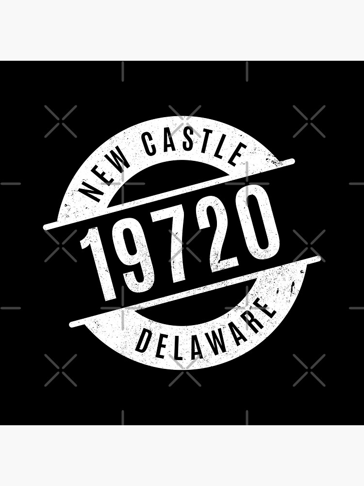 New Castle Delaware 19720 Zip Code Sticker For Sale By Creativecurly   Bg,f8f8f8 Flat,750x,075,f Pad,750x1000,f8f8f8.u5 