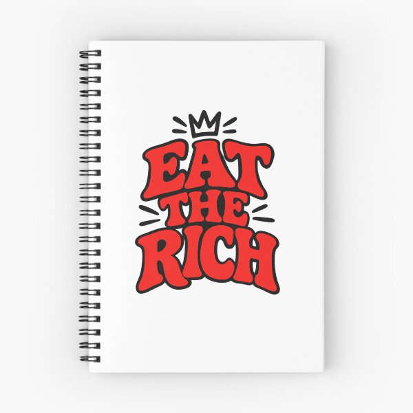 Item preview, Eat The Rich Red Retro Quote designed and sold by Owcomm.