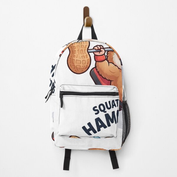 Item preview, Funny Hamster Bench Pressing Peanut Squat Snack Artwork designed and sold by Rahat3344.