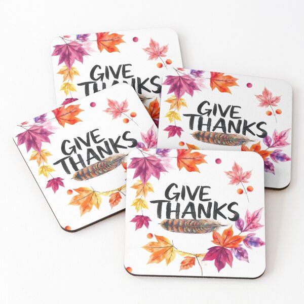 Item preview, Thanksgiving Watercolor Autumn Leaves and Feather Art designed and sold by LavIsInTheAir.