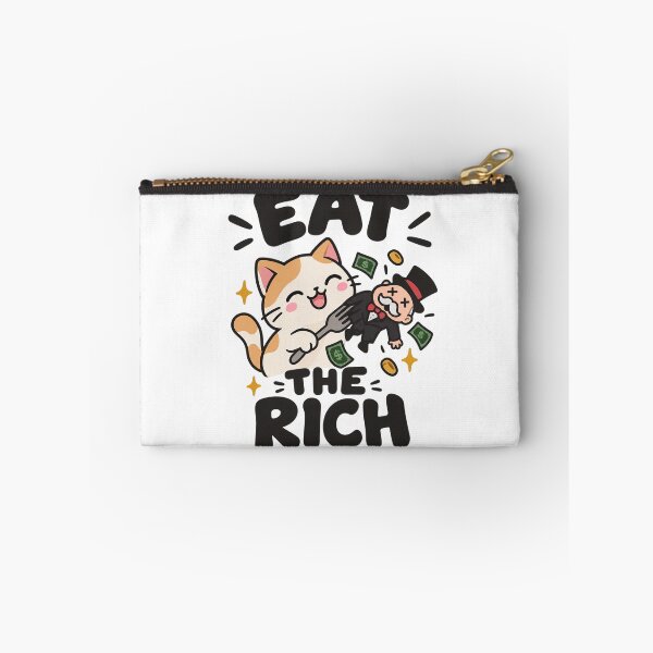 Item preview, Cute Cat Eating The Rich Funny Parody designed and sold by Owcomm.