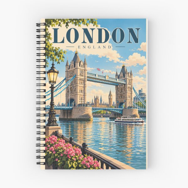 Item preview, London in Spring – Vintage Floral Travel Art designed and sold by Eclipse 3699.
