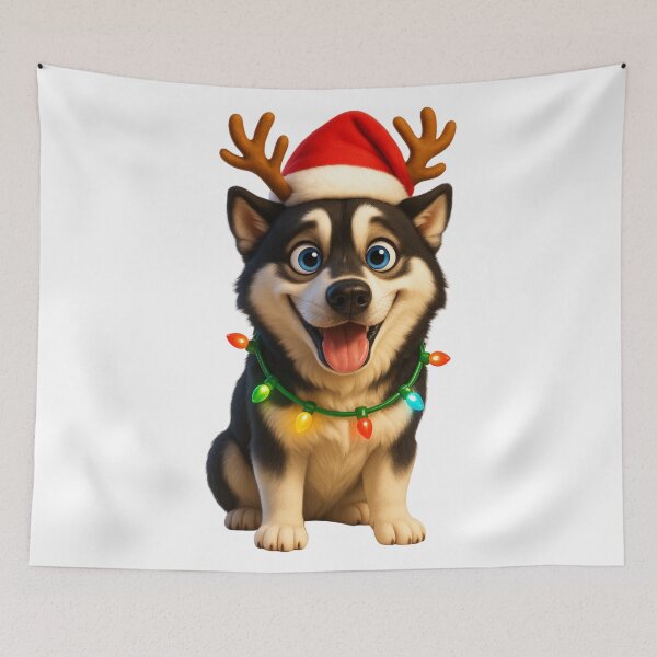 Item preview, Huskita Christmas Reindeer designed and sold by Sillytoe.