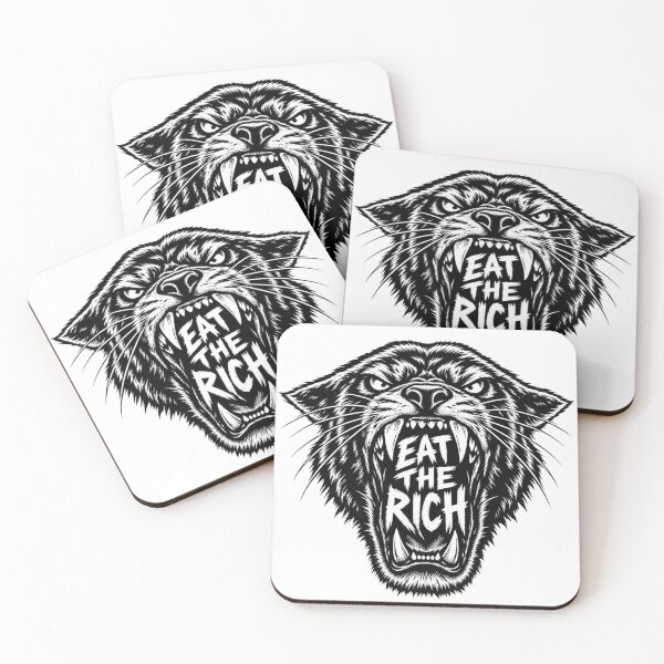 Item preview, Fierce Panther Eat The Rich Graphic Illustration    designed and sold by Owcomm.