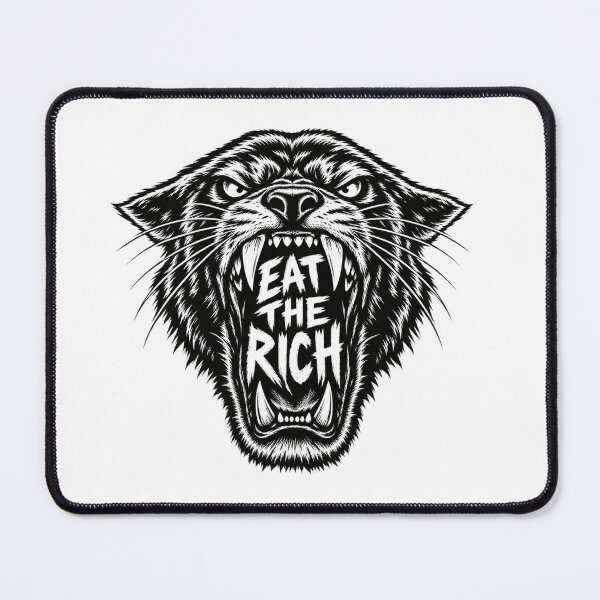 Item preview, Fierce Panther Eat The Rich Graphic Illustration designed and sold by Owcomm.